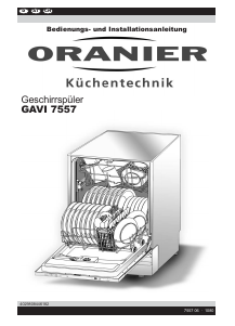 Bedienungsanleitung Oranier GAVI 7557 Geschirrspüler