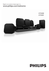 Bedienungsanleitung Philips HTS2500 Heimkinosystem