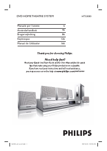 Manuale Philips HTS3000 Sistema home theater