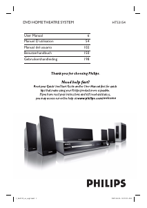 Manual Philips HTS3154 Home Theater System