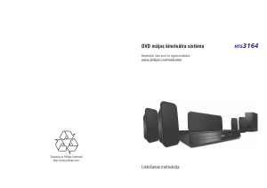 Rokasgrāmata Philips HTS3164 Mājas kinozāles sistēma