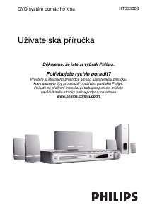 Manuál Philips HTS3500S Domácí kino