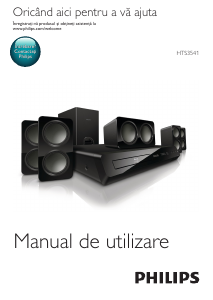 Manual Philips HTS3541 Sistemul home cinema