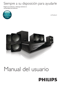 Manual de uso Philips HTS3541 Sistema de home cinema