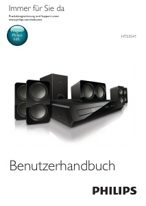 Bedienungsanleitung Philips HTS3541 Heimkinosystem