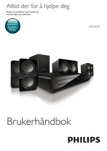 Bruksanvisning Philips HTS3541 Hjemmeteatersystem