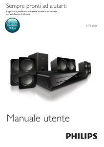 Manuale Philips HTS3541 Sistema home theater