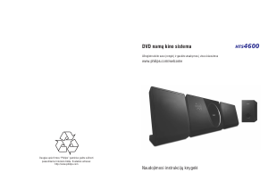 Vadovas Philips HTS4600 Namų kino sistema