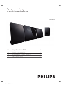 Εγχειρίδιο Philips HTS4600 Σύστημα οικιακού κινηματογράφου
