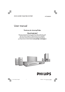 Manual Philips HTS5000W Home Theater System