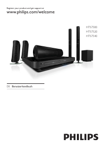 Bedienungsanleitung Philips HTS7520 Heimkinosystem