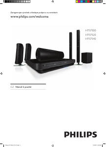 Manuál Philips HTS7520 Domácí kino