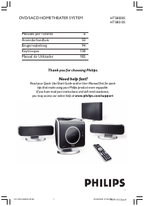 Manuale Philips HTS8010S Sistema home theater