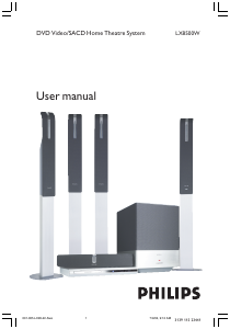 Manual Philips LX8500W Home Theater System