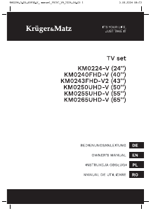 Handleiding Krüger and Matz KM0232HD-V2 LED televisie