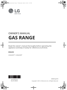 Handleiding LG LSGL6337F Fornuis