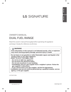 Manual LG LUTD4919SN Range