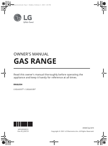 Manual LG LSGL6335F Range