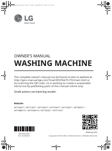 Handleiding LG WT7150CW Wasmachine