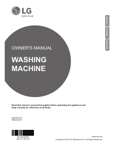 Manual LG WM3500CW Washing Machine