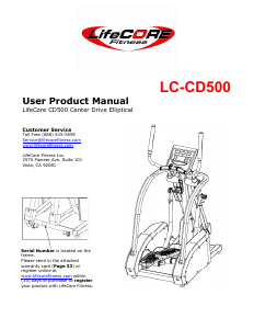 Handleiding LifeCore LC-CD500 Crosstrainer