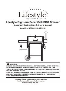 Handleiding Lifestyle SRPG1093L/LFS256 Rookoven