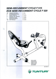 Handleiding Tunturi F515 Hometrainer