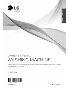 Handleiding LG WM3170CW Wasmachine