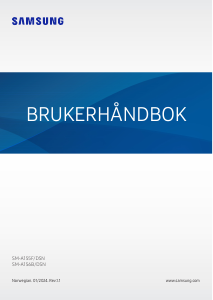 Bruksanvisning Samsung SM-A155F/DSN Galaxy A Mobiltelefon