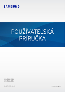 Návod Samsung SM-A155F/DSN Galaxy A Mobilný telefón