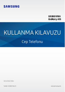 Kullanım kılavuzu Samsung SM-A155F/DSN Galaxy A Cep telefonu
