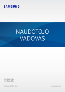 Vadovas Samsung SM-A156B/DSN Galaxy A Mobilusis telefonas