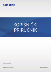 Priručnik Samsung SM-A256B/DSN Galaxy A25 Mobilni telefon