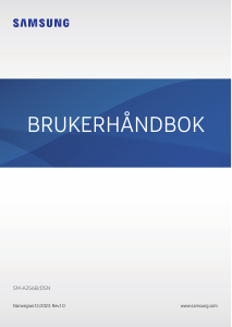 Bruksanvisning Samsung SM-A256B/DSN Galaxy A25 Mobiltelefon
