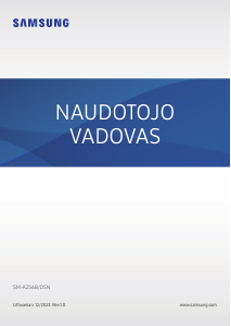 Vadovas Samsung SM-A256B/DSN Galaxy A25 Mobilusis telefonas