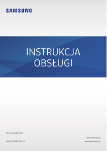 Instrukcja Samsung SM-A256B/DSN Galaxy A25 Telefon komórkowy