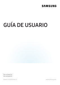 Manual de uso Samsung SM-A556B/DS Galaxy A Teléfono móvil