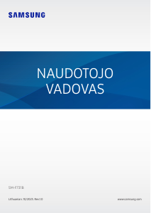 Vadovas Samsung SM-F731B Galaxy Z Mobilusis telefonas