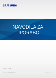 Priročnik Samsung SM-F946B/DS Galaxy Z Mobilni telefon