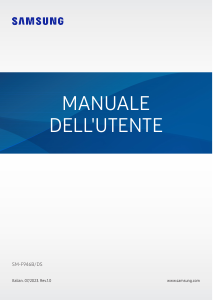 Manuale Samsung SM-F946B/DS Galaxy Z Telefono cellulare