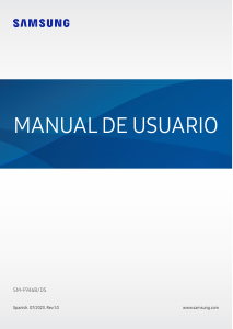 Manual de uso Samsung SM-F946B/DS Galaxy Z Teléfono móvil