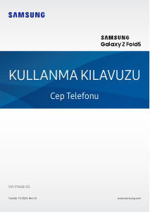 Kullanım kılavuzu Samsung SM-F946B/DS Galaxy Z Cep telefonu