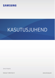 Kasutusjuhend Samsung SM-S711B/DS Galaxy S Mobiiltelefon