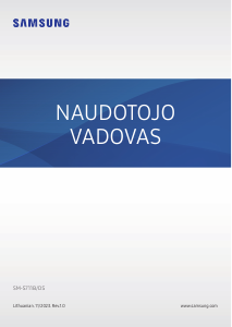 Vadovas Samsung SM-S711B/DS Galaxy S Mobilusis telefonas