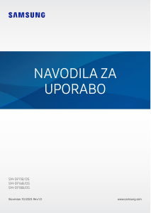 Priročnik Samsung SM-S911B/DS Galaxy S Mobilni telefon