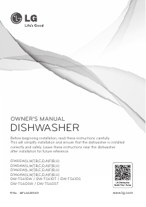 Manual LG DW-TS605W Dishwasher