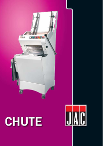 Handleiding JAC Chute Broodsnijmachine