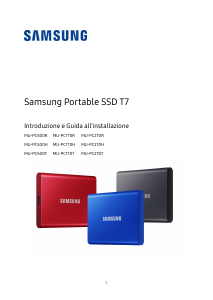 Manuale Samsung MU-PC1T0H T7 SSD