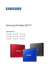 Manual Samsung MU-PC1T0H T7 SSD