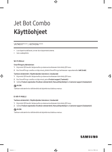 Käyttöohje Samsung VR7MD96514G Jet Bot Combo Pölynimuri